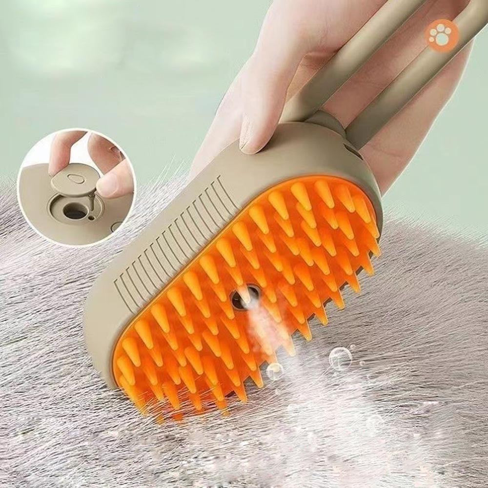 Escova a Vapor 3 em 1 para Gatos e Cães - Remove Pelos