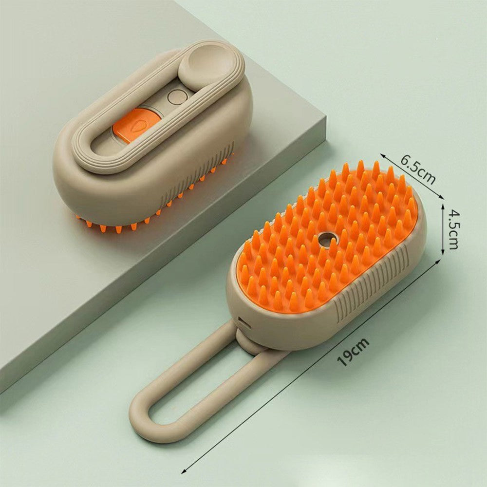 Escova a Vapor 3 em 1 para Gatos e Cães - Remove Pelos