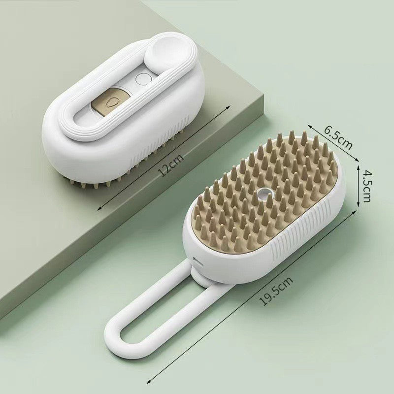 Escova a Vapor 3 em 1 para Gatos e Cães - Remove Pelos