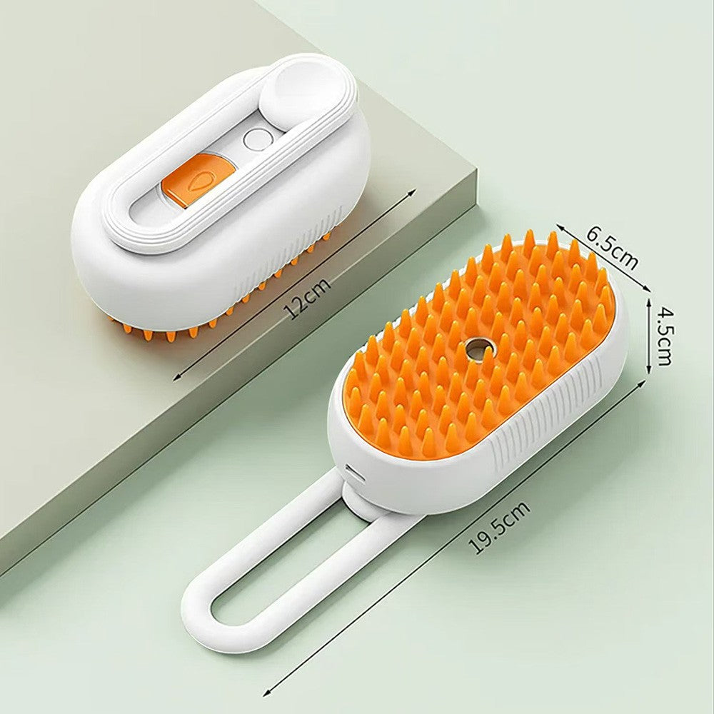 Escova a Vapor 3 em 1 para Gatos e Cães - Remove Pelos