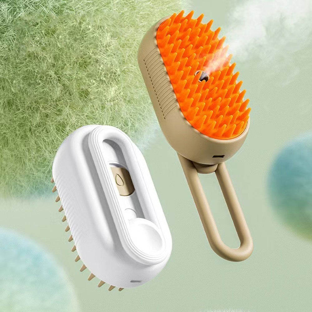 Escova a Vapor 3 em 1 para Gatos e Cães - Remove Pelos