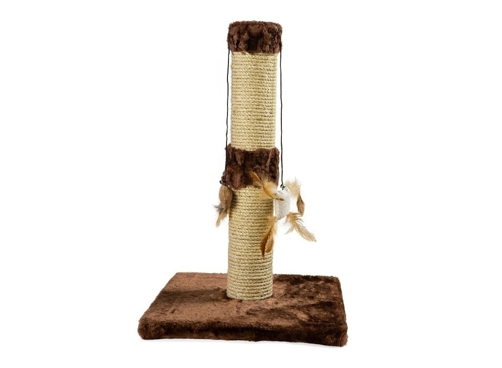 Arranhador Torre para Gatos com Brinquedo de Penas