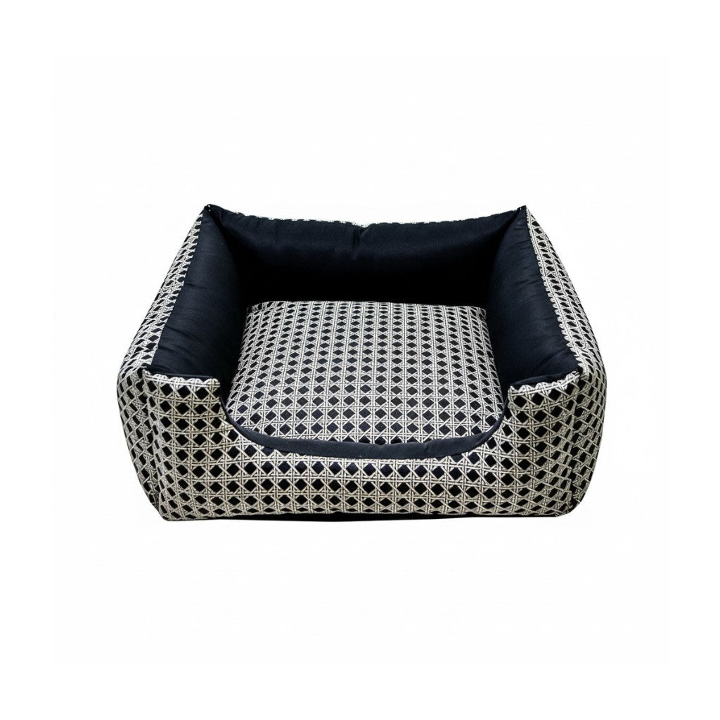 Cama Pet Quadrada Confortável - Preto Vime