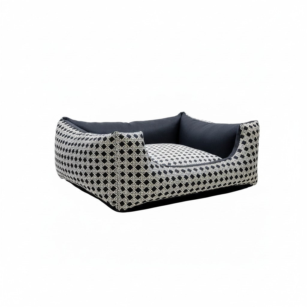 Cama Pet Quadrada Confortável - Preto Vime