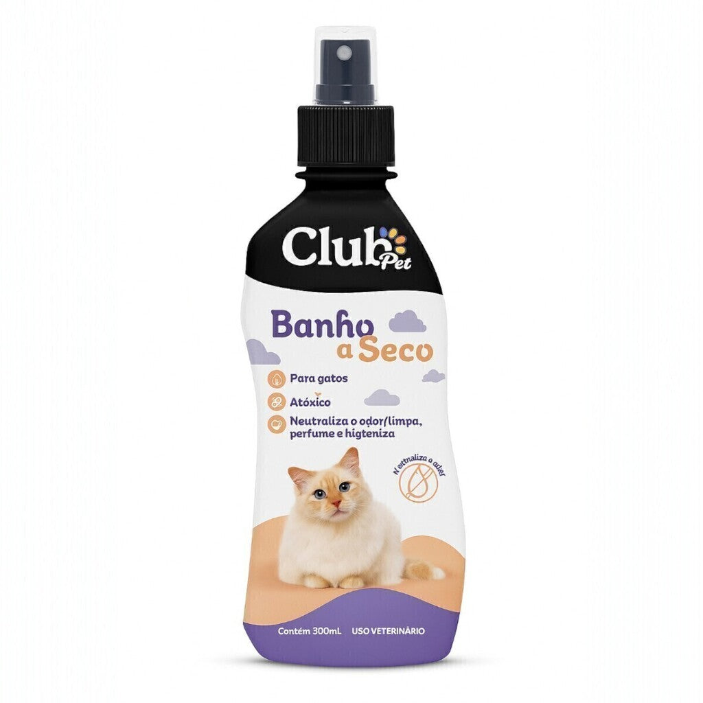 Banho a Seco para Gatos 300ml - Neutraliza Odores