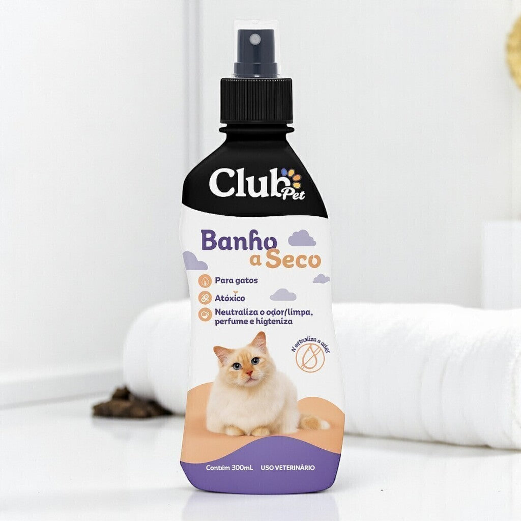 Banho a Seco para Gatos 300ml - Neutraliza Odores