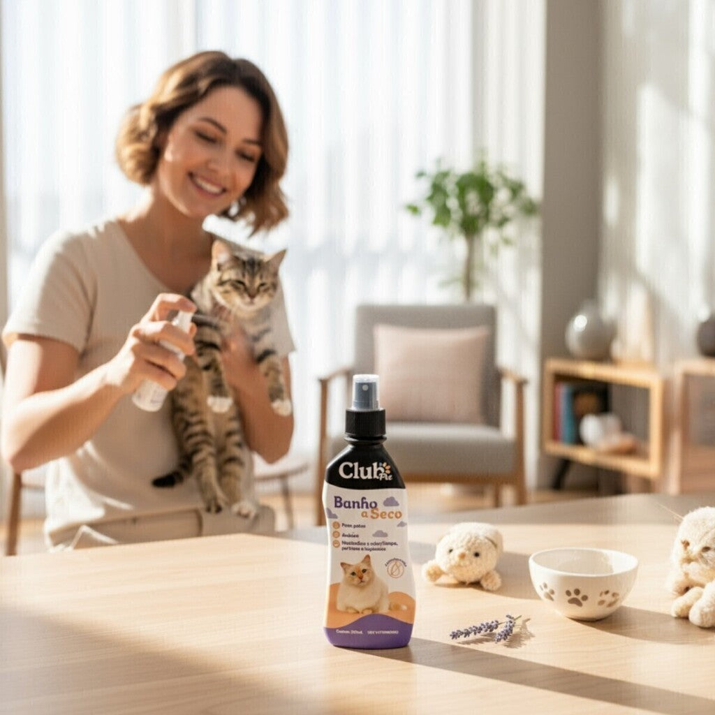 Banho a Seco para Gatos 300ml - Neutraliza Odores