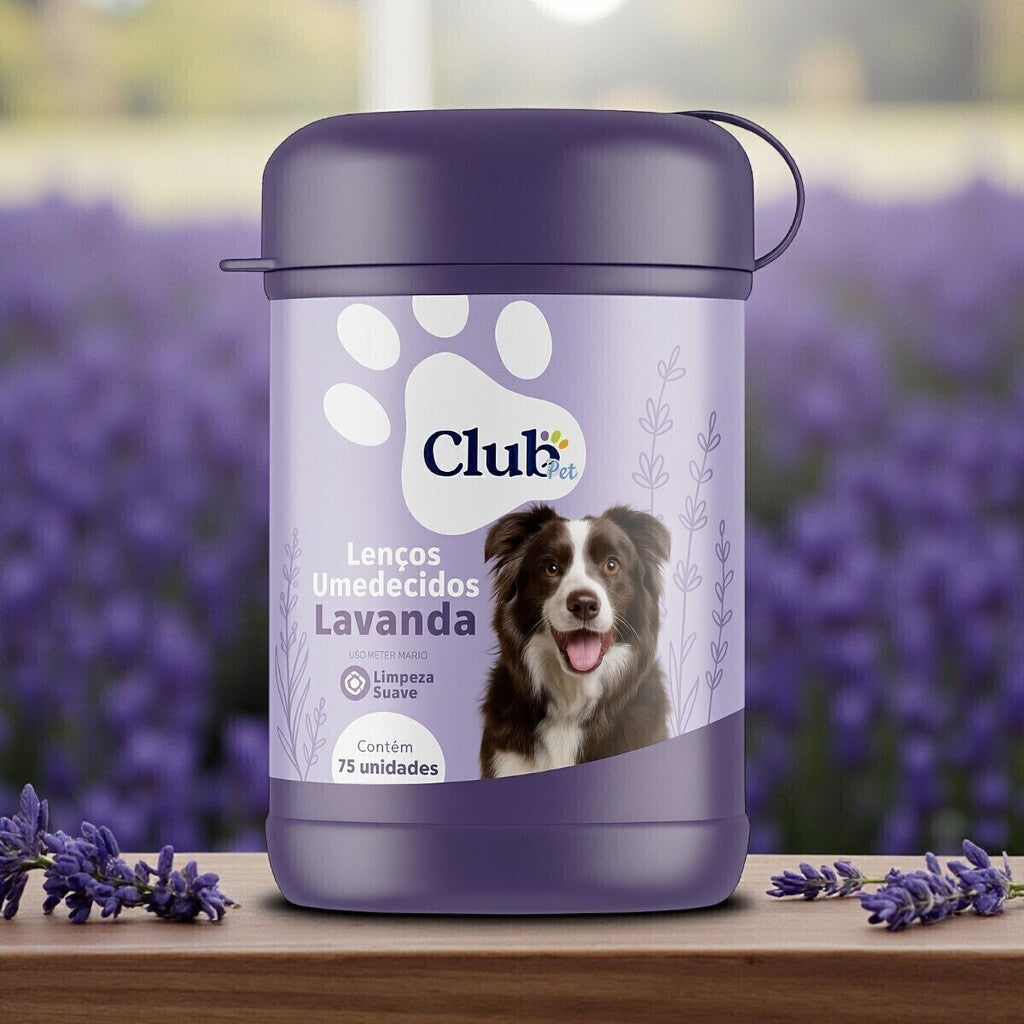 Lenço Umedecido Pet para Cães e Gatos - 4 Fragrâncias