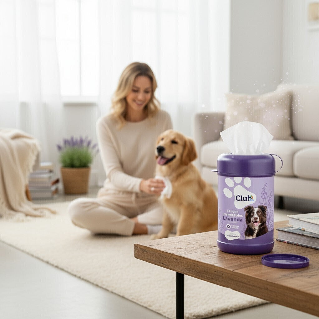 Lenço Umedecido Pet para Cães e Gatos - 4 Fragrâncias
