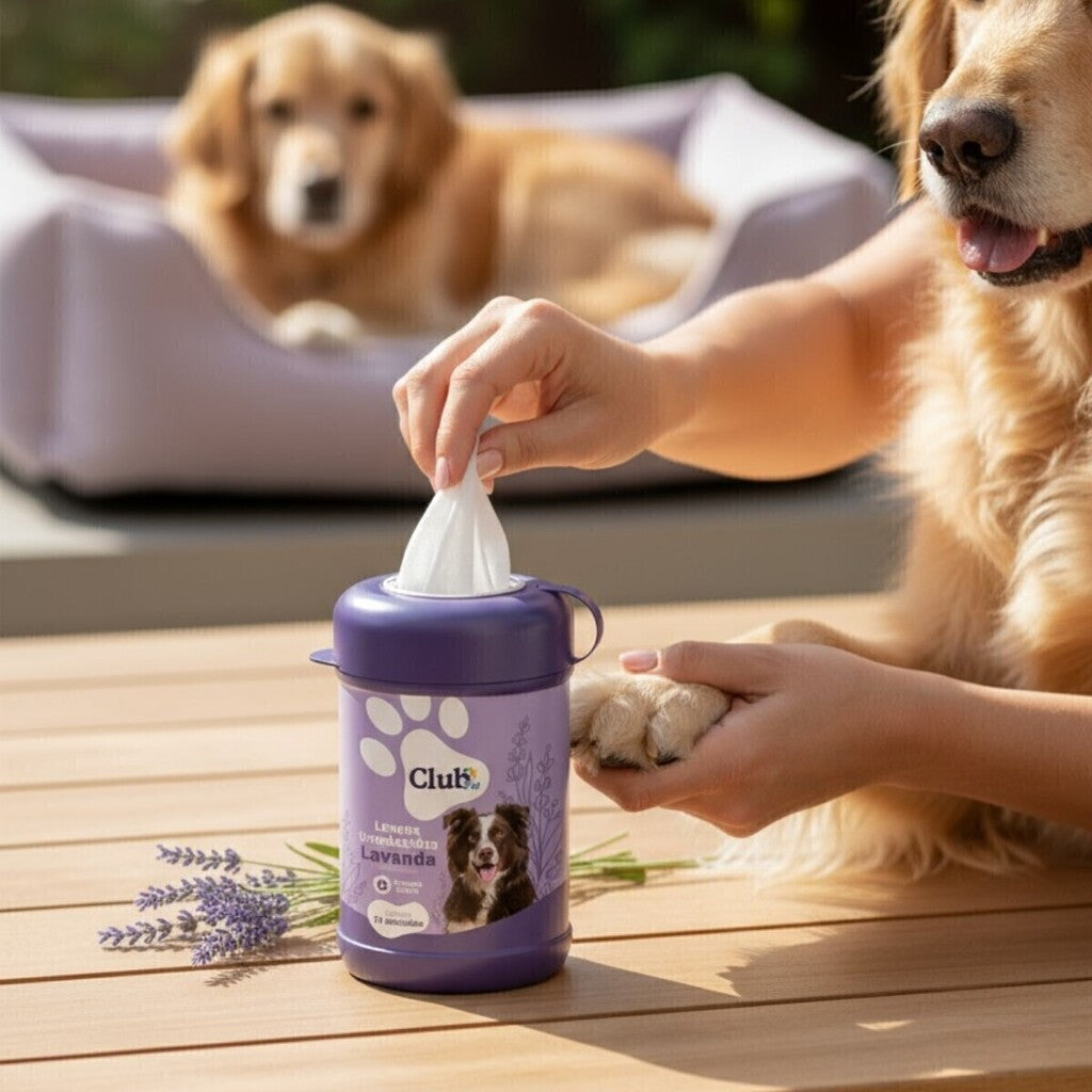 Lenço Umedecido Pet para Cães e Gatos - 4 Fragrâncias