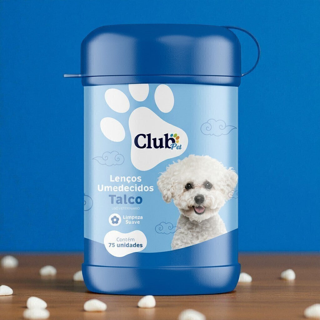Lenço Umedecido Pet para Cães e Gatos - 4 Fragrâncias