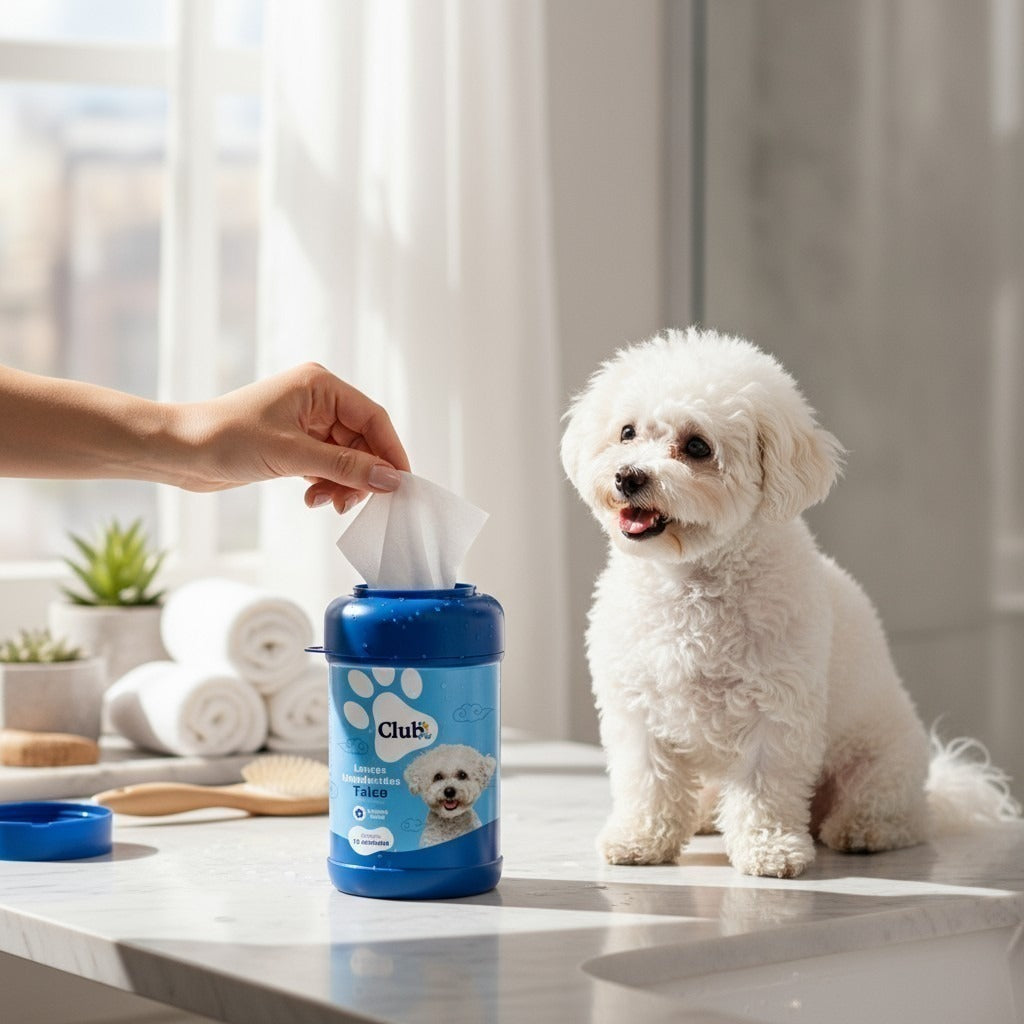 Lenço Umedecido Pet para Cães e Gatos - 4 Fragrâncias
