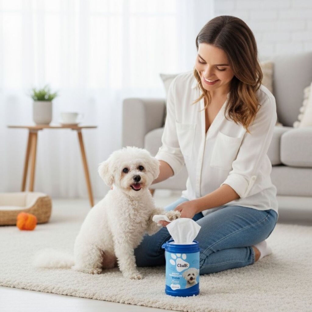 Lenço Umedecido Pet para Cães e Gatos - 4 Fragrâncias
