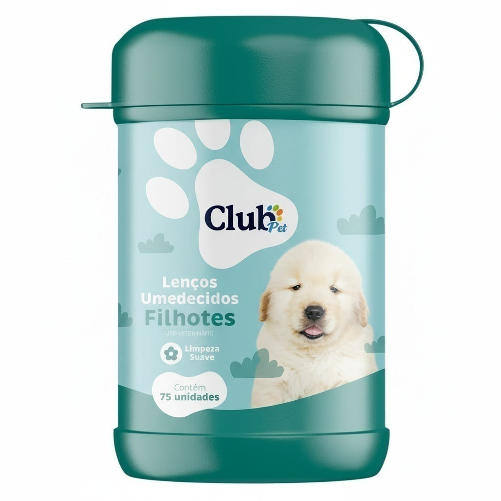 Lenço Umedecido Pet para Cães e Gatos - 4 Fragrâncias