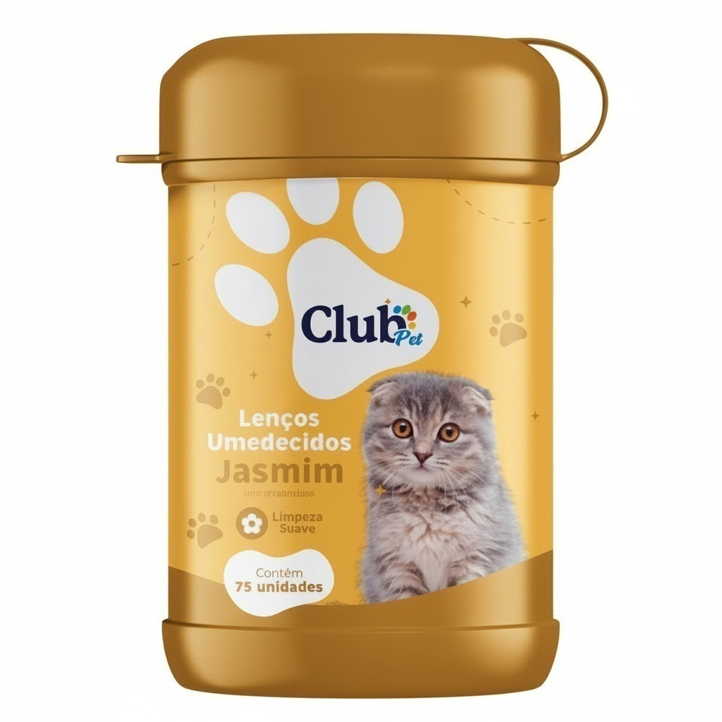 Lenço Umedecido Pet para Cães e Gatos - 4 Fragrâncias