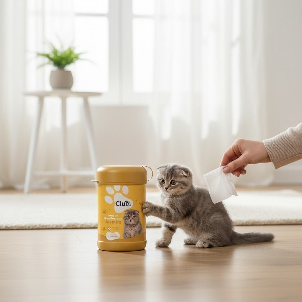 Lenço Umedecido Pet para Cães e Gatos - 4 Fragrâncias