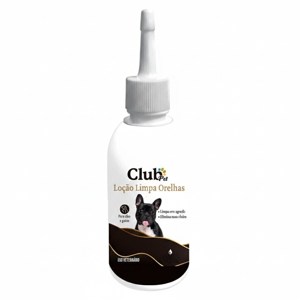 Limpador de Ouvido para Cães e Gatos 100ml - Loção Limpa Orelhas