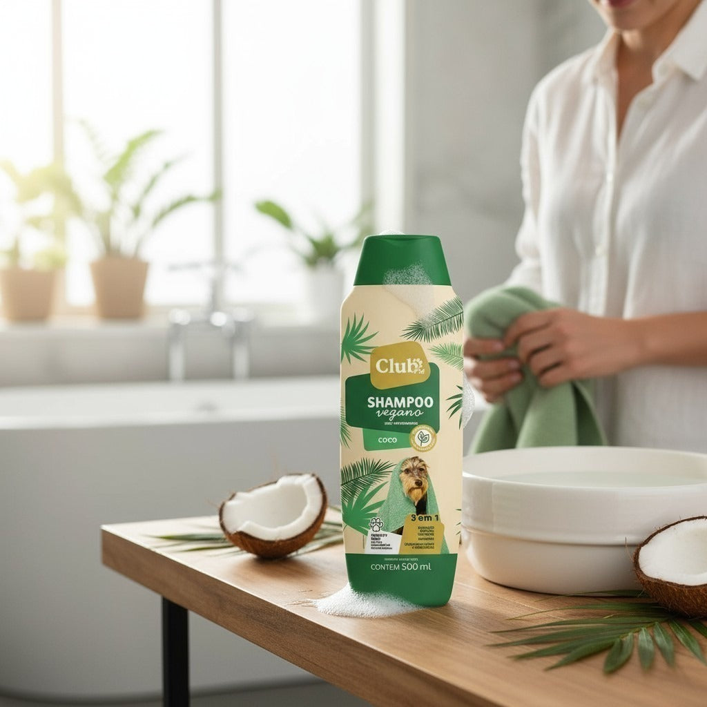 Shampoo 2 em 1 Vegano para Cães e Gatos - 7 Fragrâncias