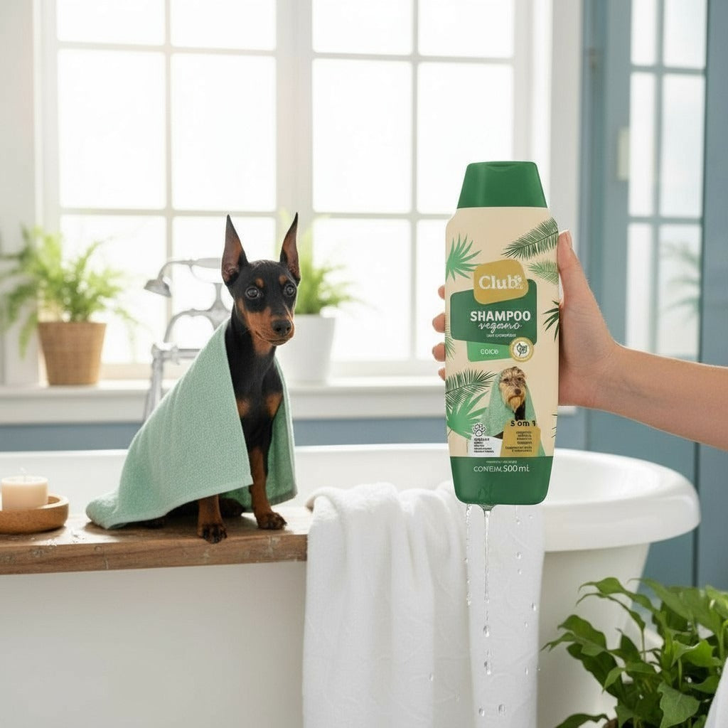 Shampoo 2 em 1 Vegano para Cães e Gatos - 7 Fragrâncias