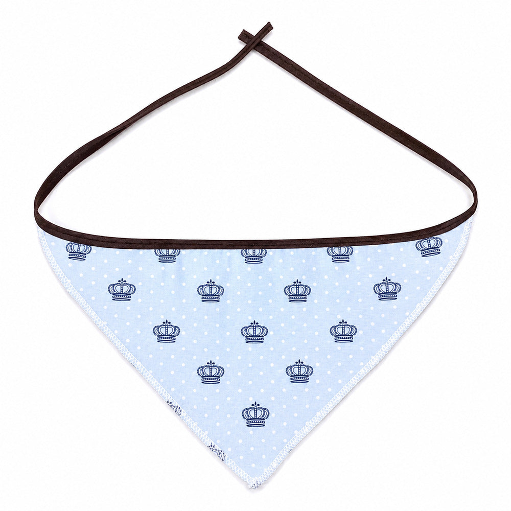 Bandana Pet Estampada para Cães e Gatos - Realeza Azul (Tam. M)