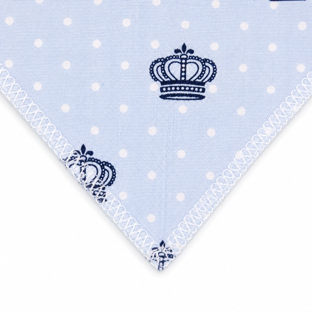 Bandana Pet Estampada para Cães e Gatos - Realeza Azul (Tam. M)
